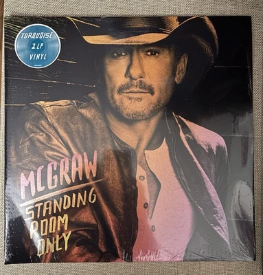 Tim McGraw Standing Room Only Vinyl Record.  Turquoise vinyl!  NEW! - Image 1 of 4