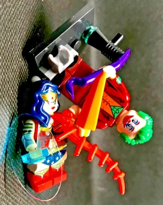 DC COMICS © THE JOKER BATMAN  + WONDER WOMAN HEROINE CUSTOM - Imagen 1 de 5