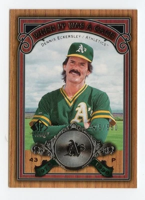 SP Legendary Cuts Dennis Eckersley 2006 cuando era un juego inserto #'ed/550 Foto 1 de 2