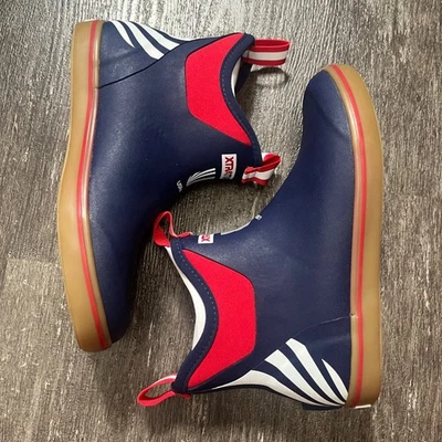 Botas de remo Xtratuf US para hombre impermeables azul marino rojo blanco Foto 1 de 4