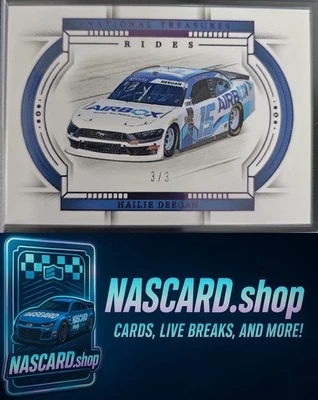 2024 Panini National Treasures #73 Hailie Deegan Purple #3/3 - Image 1 of 2