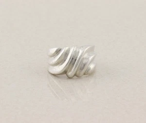 Sterling Silver Thick Band Ring Size 6 - Picture 1 of 7