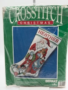 Bernat Glad Tidings Christmas Stocking #42004 Counted Cross Stitch - Picture 1 of 2