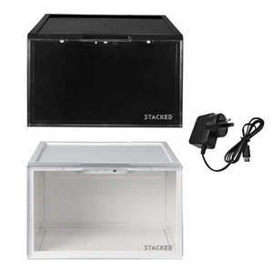 Stacked Premium Sneaker Display Case Led Shoe Boxes Voice Control Anti-oxidation - Picture 1 of 58