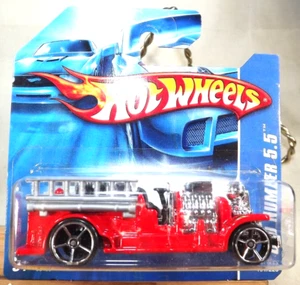2006 Hot Wheels Collector #191 OLD NUMBER 5.5 Fire Truck Red w/OH5 Sp Short Card - Picture 1 of 5