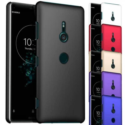 Para Sony Xperia XZ2 Suave Mate Goma Rígida Carcasa Trasera Cubierta Foto 1 de 4