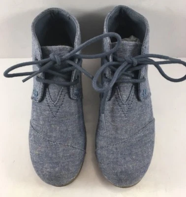 Botín Toms Gris Lona Desierto Niñas Talla US 12M Foto 1 de 4