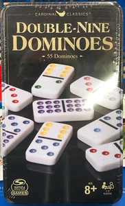 Double 9 Doble Nueve Dominoes Cubano Traditional Board Game Fiesta Color Dots - Picture 1 of 9