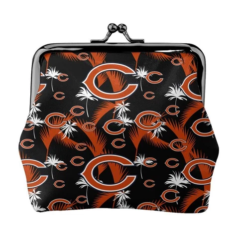 Chicago Bears Leather Coin Purse Change Purse Hawaii Printed Lady Wallet Cover