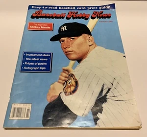 Baseball Hobby News Magazine February 1991 - Mickey Mantle Cover - Picture 1 of 5