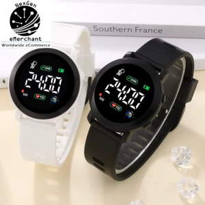 Couple LED Digital Watches – Stylish Silicone Band, Trendy & Comfortable Timepie - Picture 1 of 8