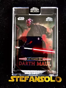 Star Wars Topps 2024 cromo negro Darth Maul DM-19 - Imagen 1 de 2