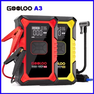 GOOLOO A3 Jump Starter with Air Compressor 3000A Portable Car Battery Booster US - Picture 1 of 17