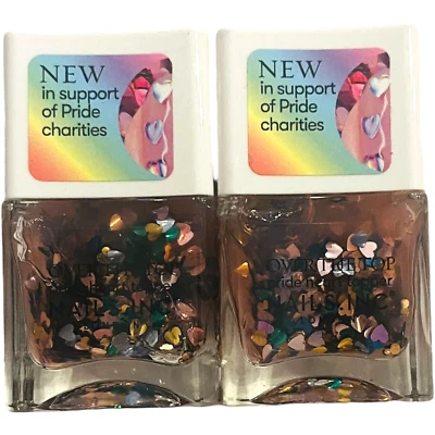 Esmalte de uñas NAILS INC Love In Sequins dúo paquete de 2 - edición limitada Foto 1 de 4