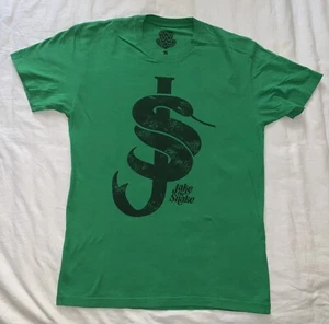 Jake The Snake WWE W Legends Mens Small Green 100% Cotton T-Shirt 18 by 26 - Picture 1 of 5