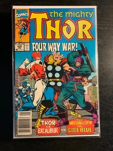 THOR # 428  1991 MARVEL COMICS 1ST SERIES EXCALIBER CODE BLUE NEWSSTAND - Picture 1 of 1