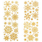 Fensterbild 50-tlg. Schneeflocken Silber Gold Fenstersticker Weihnachten Deko