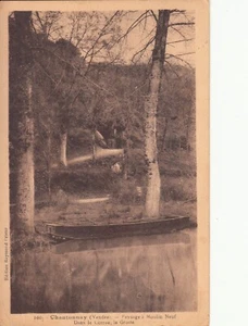 Carte postale ancienne VENDEE CHANTONNAY 100 paysage à Moulin Neuf timbrée - Imagen 1 de 1
