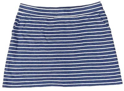 Falda deportiva Croft & Barrow Skort con pantalones cortos incorporados para mujer talla XL azul/blanco Foto 1 de 4