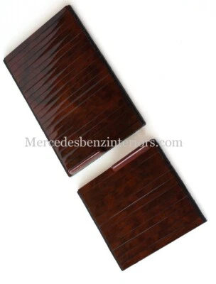 Mercedes R129 SL Burl Walnut Center Armrest Jalousie Roll Top Free Shipping - Image 1 of 4