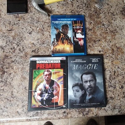 Terminator Genisys The Terminator Blu ray 2-Disc Maggie Predator DVD Used New  - Image 1 of 4