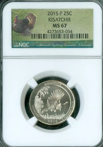 2015 P KISATCHIE PARKS QUARTER NGC MS67 PQ   * - Picture 1 of 2