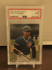1991 Barry Colla #9 ~ Ryne Sandberg CUBS ~ PSA 9 Mint