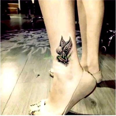 MARKENLOS Temporäres Tattoo SET Engel Angel Wasserfest Körperkunst Einmal Klebetattoo