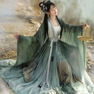 Women Ancient Chinese Hanfu 3pcs Sets Cosplay Costume Dance Dress Party Outfit - Picture 1 of 32
