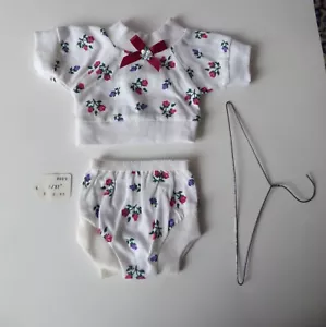Baby Doll Spring Clothes Sweet Small Size 4 1/2 ''x 4'' Fits 12'' Doll w Hanger - Picture 1 of 11