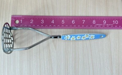 Винтажная ретро кухонная посуда для картофеля японская сине-белая цветочная ромашка - Изображение 1 из 4