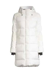 NEW CANADA GOOSE Alliston Packable Mid-length Down Coat White Size M #DC316 - Picture 1 of 16