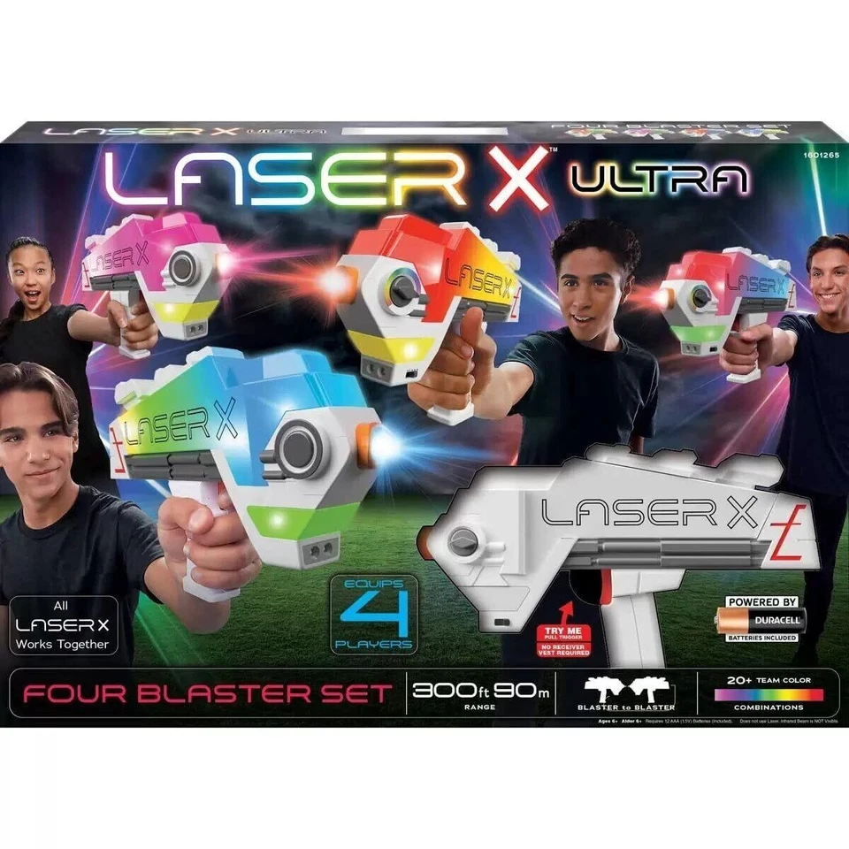 NSI Laser X Ultra Blaster 4-Player Set (No vest req) 300' range Item 1601265