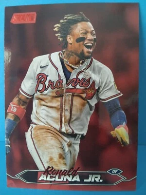 Ronald Acuna Jr. 2024 Topps Stadium Club Red Foil #100 - Image 1 of 2