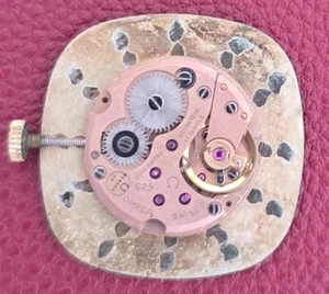 Vintage Omega Caliber 625 17-Jewel Wristwatch Movement & Dial RUNS Free Shipping - Picture 1 of 2