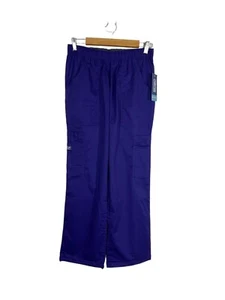 Cherokee Scrub Pants Modern Classic Small Purple Comfort Waist Elastic Grape NEU - Bild 1 von 5
