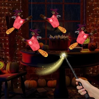 Nuevo Paquete de 4 Luces de Bruja de Halloween Varita para Harry Potter Velas Decoración Niños Regalos Foto 1 de 4