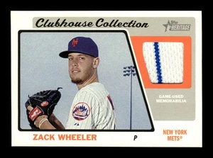 Parche reliquia Zack Wheeler 2015 Topps Heritage #CCR-ZW colección Clubhouse insertado - Imagen 1 de 2