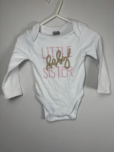Traje corporal Mud Pie nuevo sin etiquetas Little Baby Sister 0/6 meses - Imagen 1 de 3