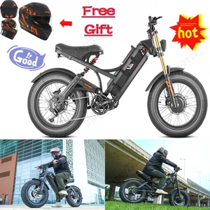 eAhora Romeo II 52V 60Ah Doppio Motore Bicicletta Elettrica 20" Idraulica Ebike E-MTB - Foto 1 di 20