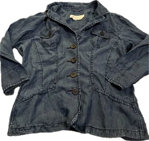 Gerard Darel weiche Jeansjacke mit Knopfleiste Größe 40 Damengröße 8 - Bild 1 von 3