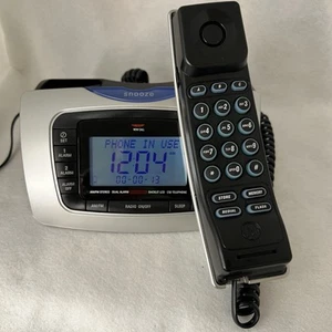 GE 29297GE3-A Clock Radio Telephone AM/FM Dual Alarm CID LCD TESTED - Picture 1 of 16