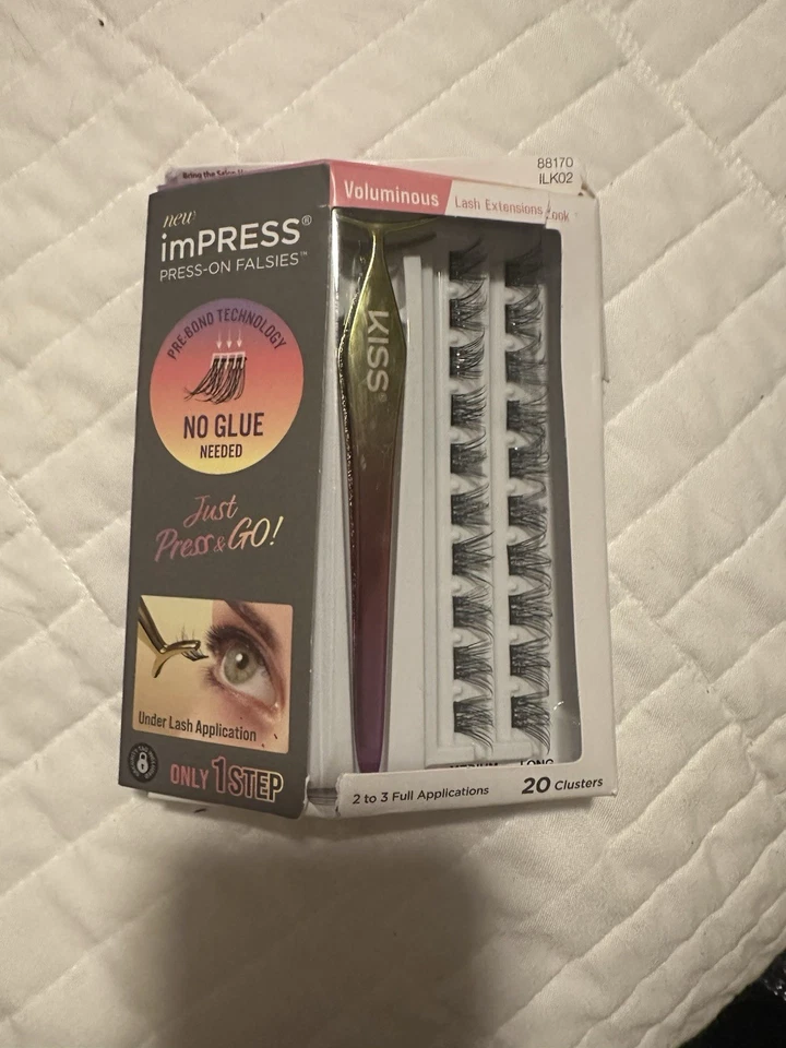Extensiones de pestañas naturales Kiss ImPress Press-on Falsies 88169 ILK01 20 grupos Foto 1 de 1