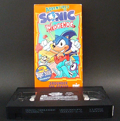 Adventures Of Sonic The Hedgehog Grounder The Genius VHS 1994 SEGA Rare HTF 90s - Image 1 of 4