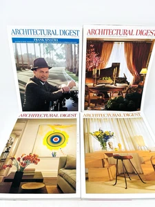 1990's Vintage Architectural Digest Magazines Interior Design Ads Lot of 4 - Picture 1 of 13