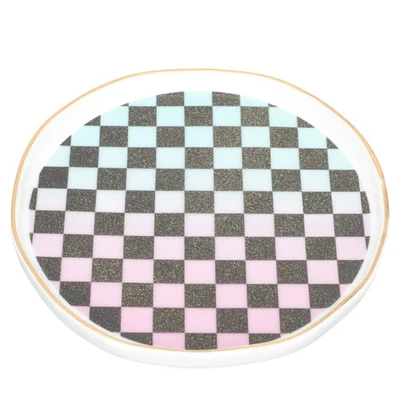 Dekorativer Schmuckhalter Desktop-Kosmetik-Platten-Gewürz-Speicher-Tablett - Bild 1 von 4