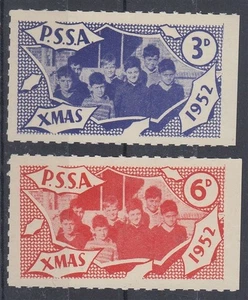 NEW ZEALAND 1952 P.S.S.A OTAGO BRANCH CINDERELLA 3d. & 6d. MINT (ID:073/D65787) - Picture 1 of 1