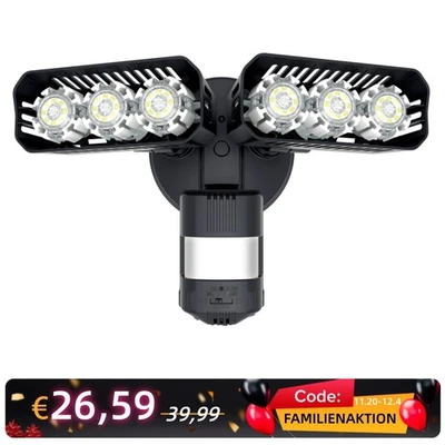 200W LED Fluter Strahler mit Bewegungsmelder Außenleuchte Wandlampe Floodlight - Bild 1 von 4