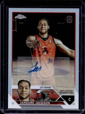 2023-24 Topps Chrome OTE Jahzare Jackson Auto #A-JJA - Image 1 of 2