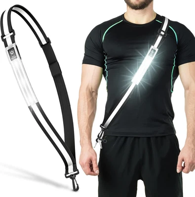 LED Reflective Belt Sash Walking Gear,Safety Lights for Walkers at Night,High Vi - Image 1 of 4